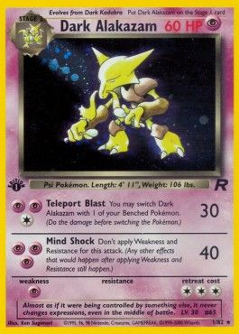 Dark Alakazam (TR 1) - Excellent - DE (1.Ed)