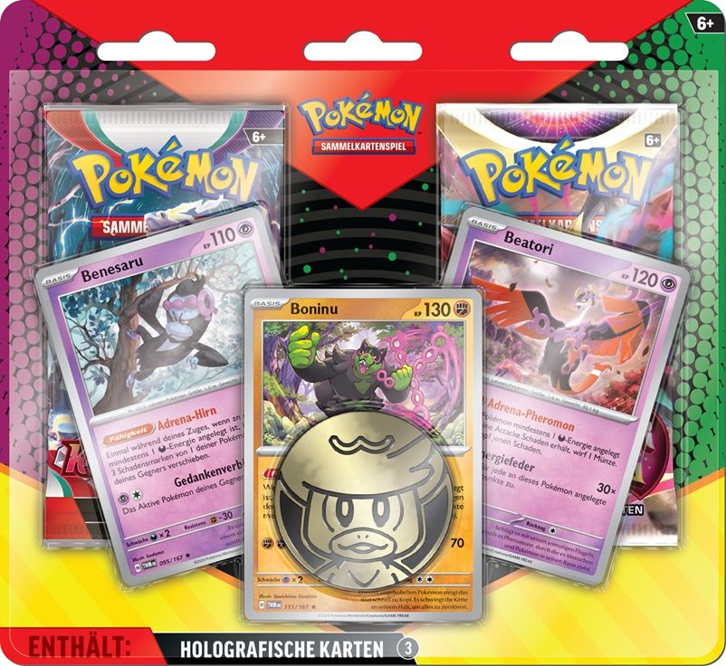 Pokemon - Enhanced 2-Blister Pack - Benesaru, Boninu, Beatori - DE