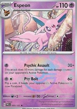 Espeon (xPRE 033) - Near Mint - EN (Pokeball)