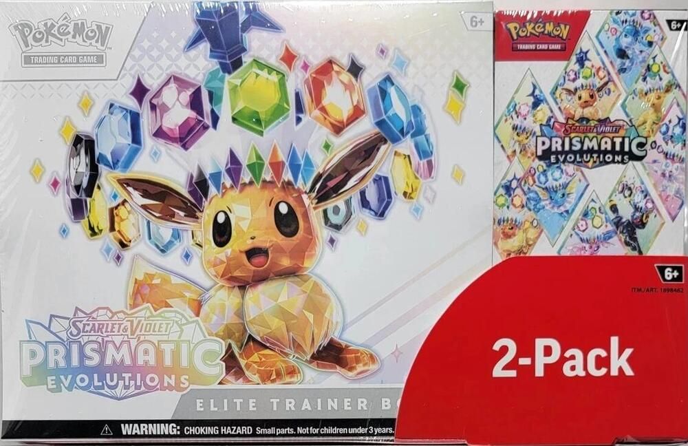 Pokémon - Karmesin und Purpur - SV8.5 Prismatic Evolution -  Costco 2-Pack Bundle
