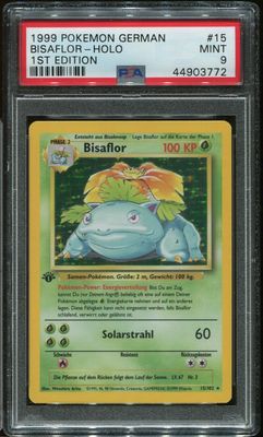 Bisaflor (15/102) - PSA 9 - DE 1.Ed
