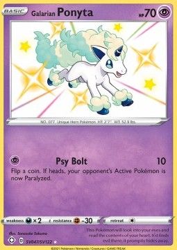 Galarian Ponyta (SHF SV47) - Near Mint - EN