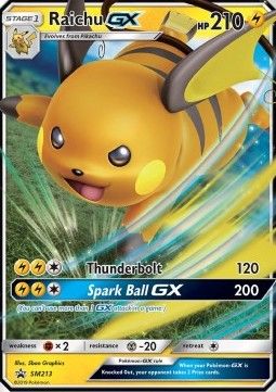 Raichu GX (SM 213) - Near Mint - EN