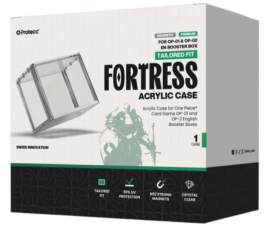Protecc - Acryl Case - One Piece Display OP03/ OP01 WHITE BOTTOM - EN