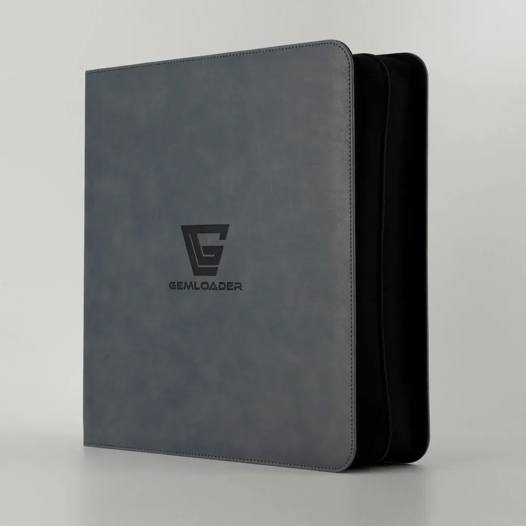 Gemloader - Premium Graded Card Binder for PSA, BGS &amp; other slabs of equal dimensions - 28 slots 2X2 - Grey