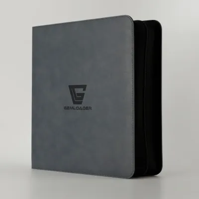 Gemloader - Premium Graded Card Binder for PSA, BGS &amp; other slabs of equal dimensions - 28 slots 2X2 - Grey