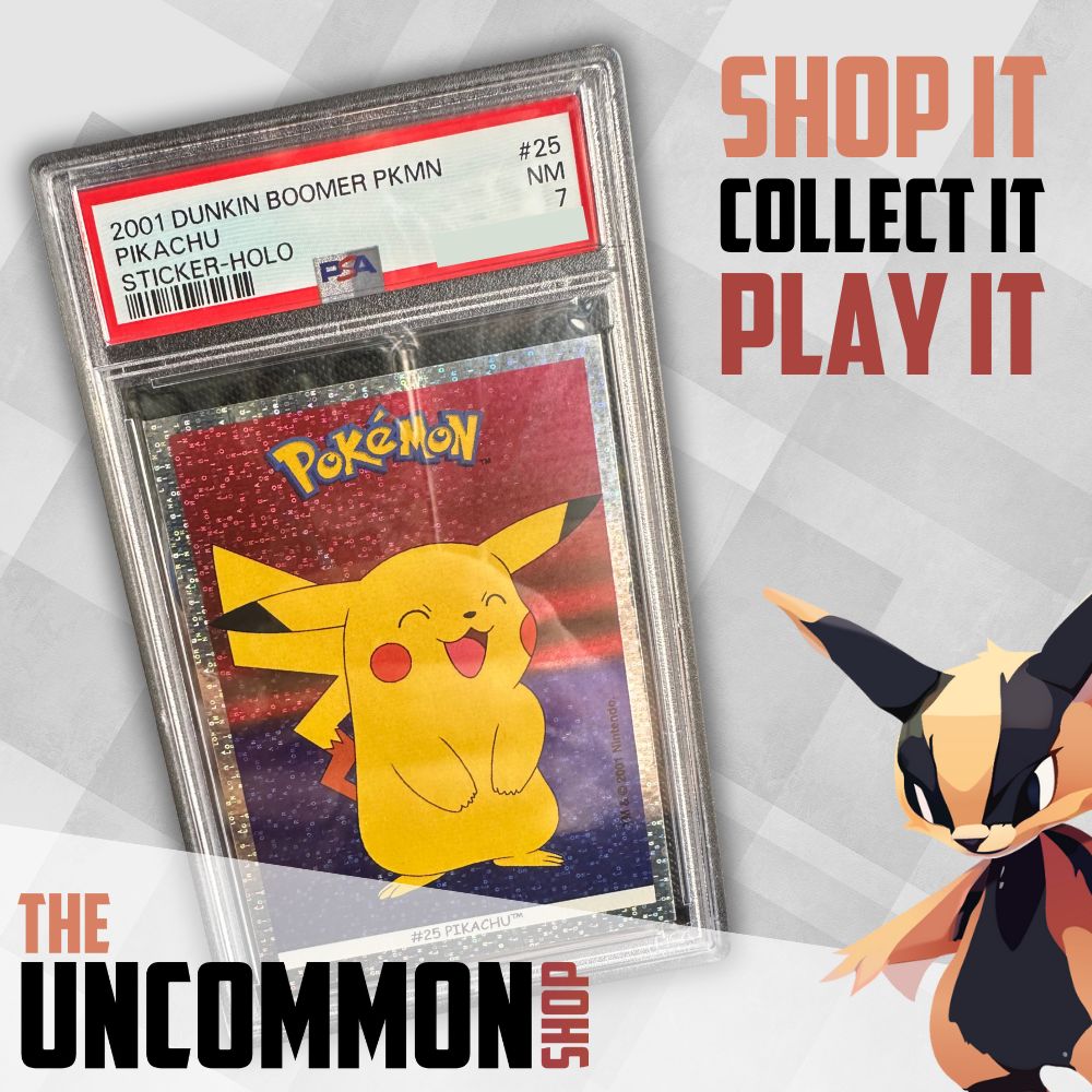 Pokémon Graded Cards - 2001 DUNKIN BOOMER POKEMON STICKERS  HOLO Pikachu - PSA 7 - EN