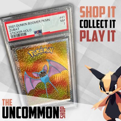Pokémon Graded Cards - 2001 DUNKIN BOOMER POKEMON STICKERS  HOLO Zubat- PSA 7 - EN