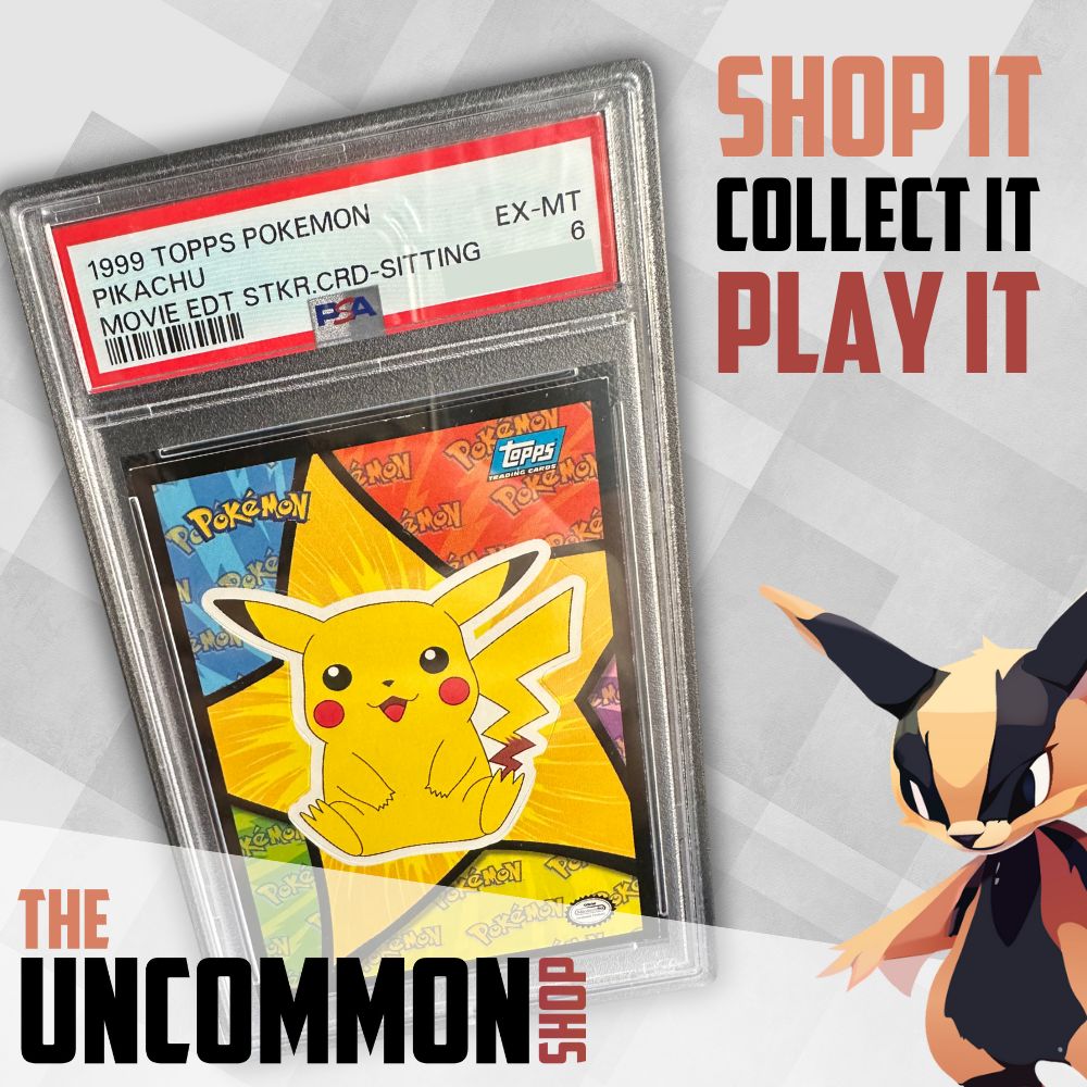 Pokémon Graded Cards - Pikachu Sitting #1 Pokemon 1999 Topps Movie Sticker - PSA 6 - EN