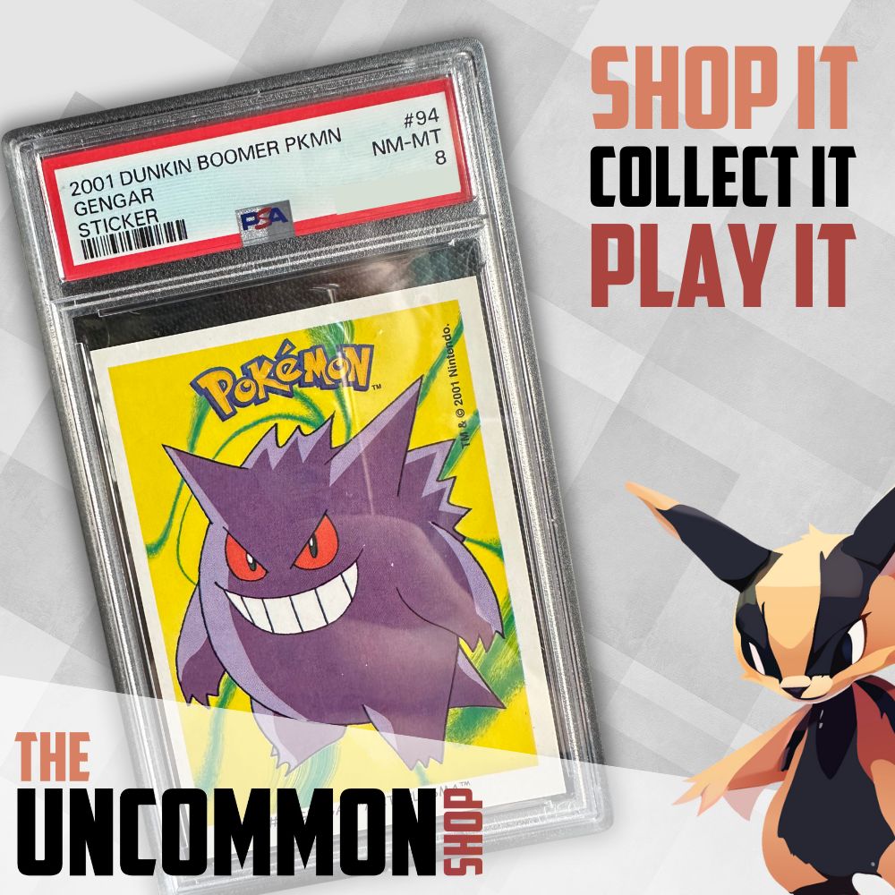 Pokémon Graded Cards - 2001 DUNKIN BOOMER POKEMON STICKERS  Gengar - PSA 8 - EN