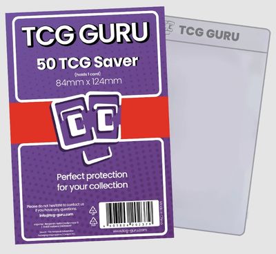 TCG GURU - Card Saver 84mm x 124mm (50Stk.)