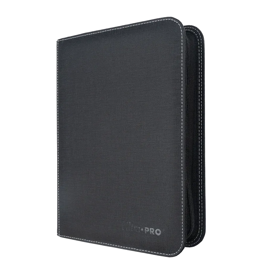 Ultra Pro - 4-Pocket Toploader Zippered Premium PRO-Binder - Black