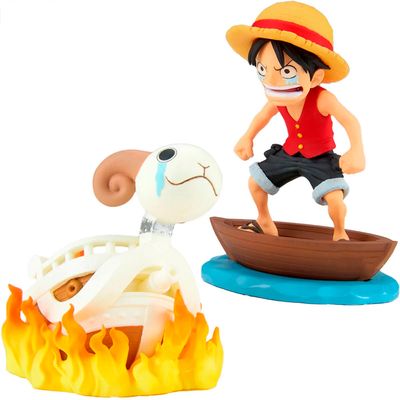 Bandai - Banpresto - One Piece - Log Stories - Monkey D. Luffy &amp; Going Merry - 8cm