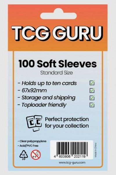 TCG GURU - Soft Sleeves Standart Size (100Stk.)