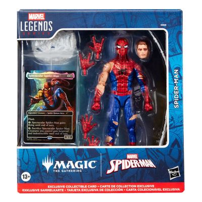 Magic: The Gathering - Marvel Legends Actionfigur - Battle Damaged Spider-Man - EN