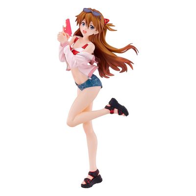 Pop Up Parade - Rebuild of Evangelion - PVC Statue Beach Queens: Asuka Shikinami Langley - 22 cm