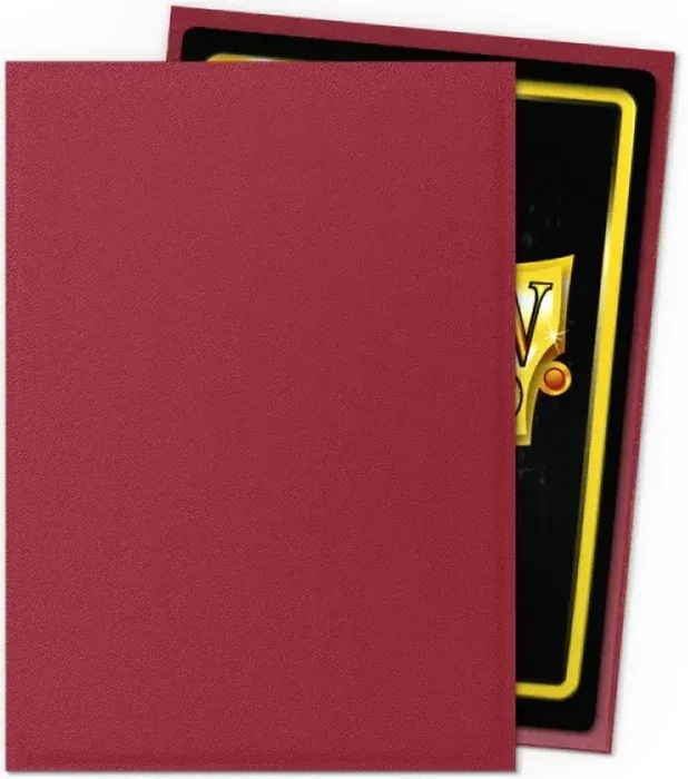 Dragon Shield - Standard Sleeves - Blood Red MATTE Non-Glare (100)