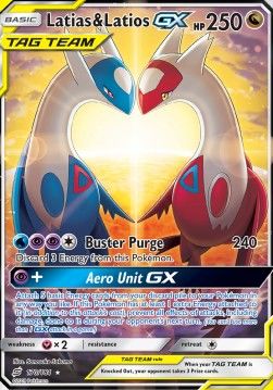 Latias &amp; Latios GX (TEU 170) - Played - EN