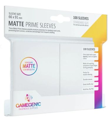 Gamegenic - MATTE Prime Sleeves - White