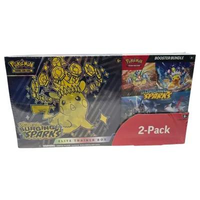 Pokémon - Karmesin und Purpur - SV08 Surging Sparks - Costco 2-Pack Bundle