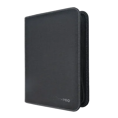 Ultra Pro - 4-Pocket Toploader Zippered Premium PRO-Binder - Black