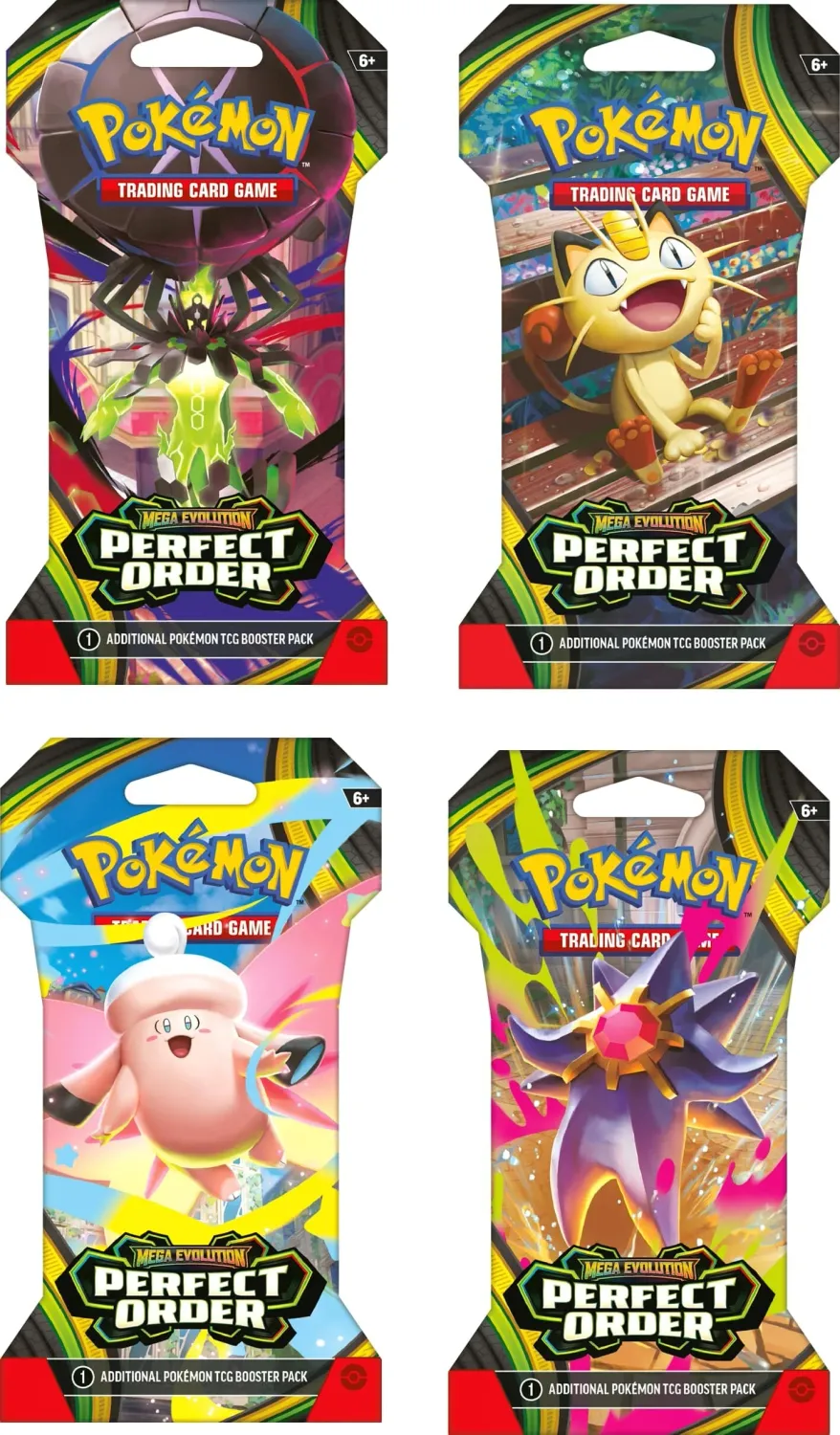 Pokémon - Mega Evolution - Perfect Order ME03 - Sleeved Booster Pack - EN