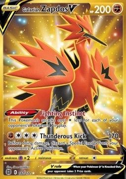 Galarian Zapdos V (BRS 182) - PSA10 - EN