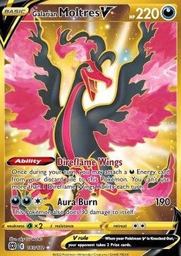 Galarian Moltres V (BRS 183) - PSA9 - EN