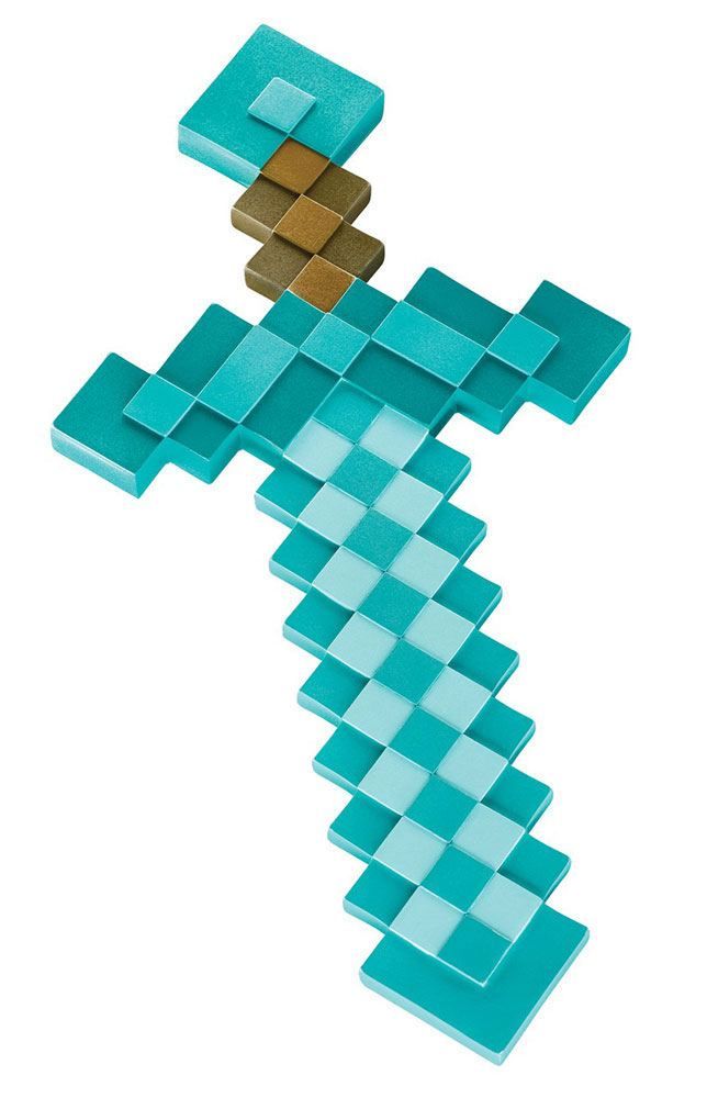 Minecraft - Kunststoff-Replik - Diamant-Schwert 51 cm