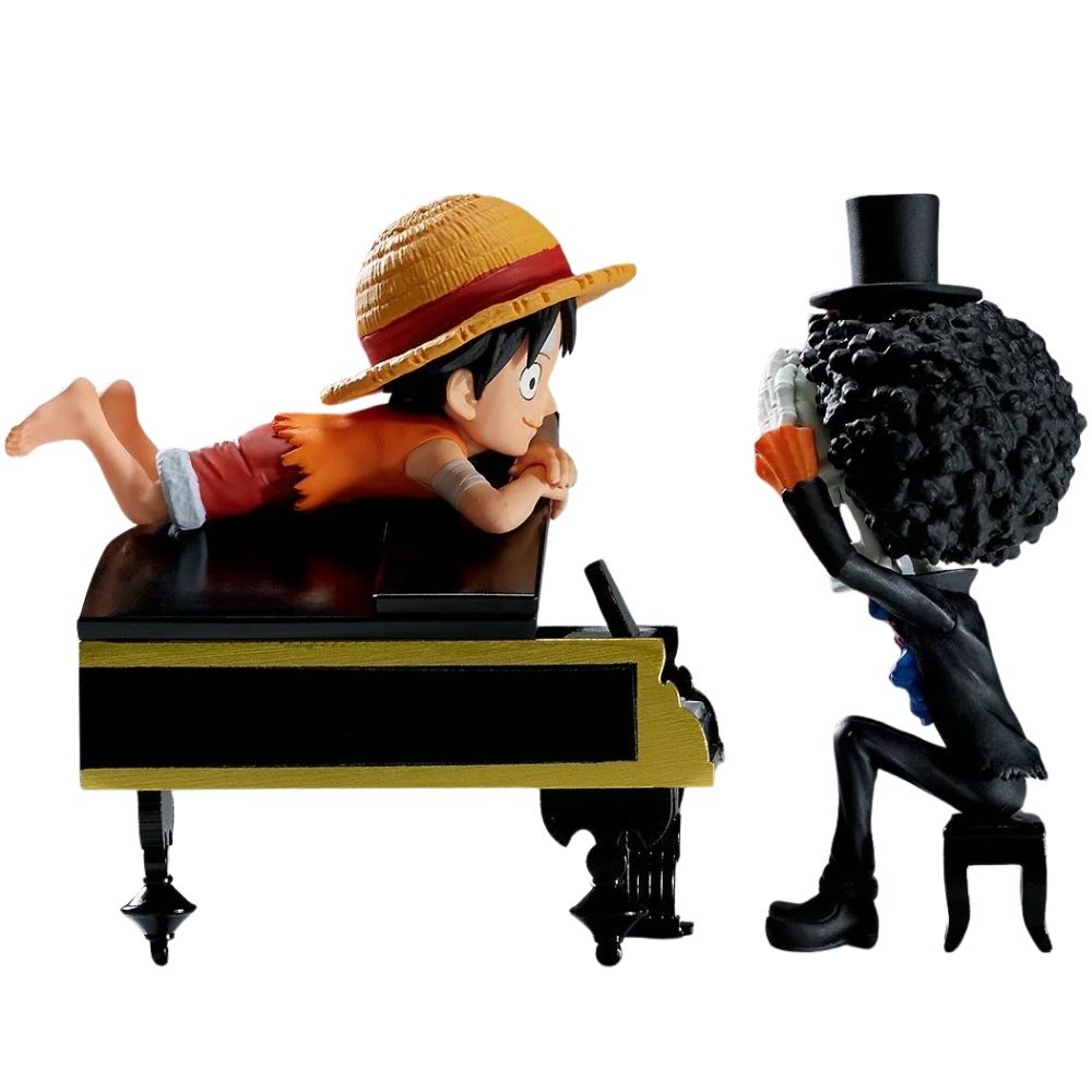 Bandai - Banpresto - One Piece - World Collectible Figure - Log Stories - Brook &amp; Luffy