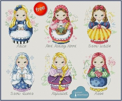 Fairy Princess Cross Stitch Pattern PDF + XSD. Instant Download. FREE