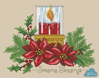 Seasons Blessings Cross Stitch Pattern PDF Color + XSD. Instant Download.