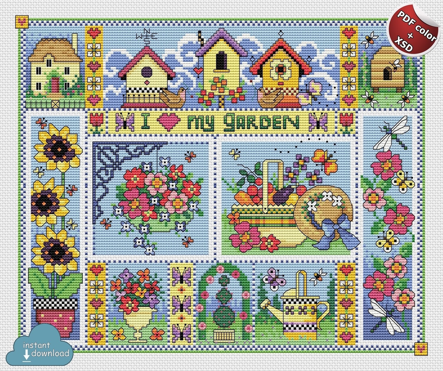 Maddison Davison: Garden Cross Stitch Patterns Free : Free Cross Stitch