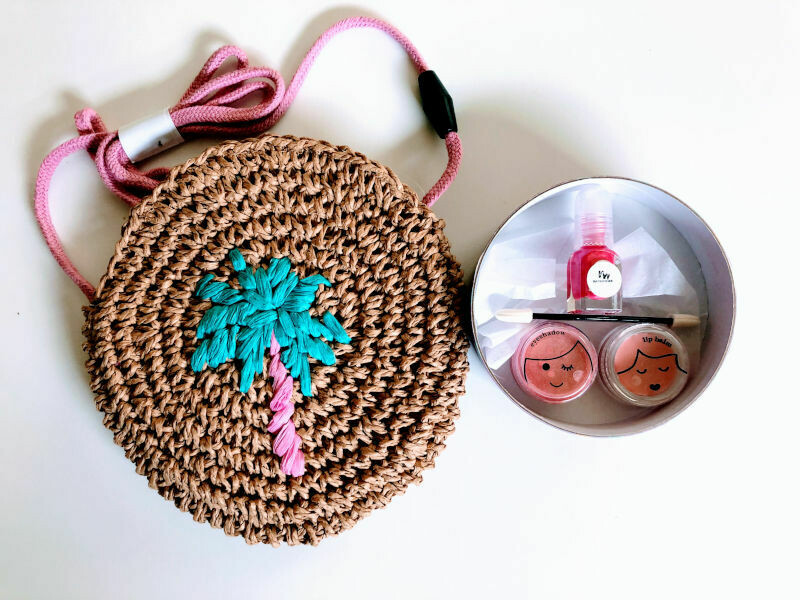 Play Makeup Gift Bag - Straw Palm Tree 2 Play Makeup Gift Bag - Straw Palm Tree 2
