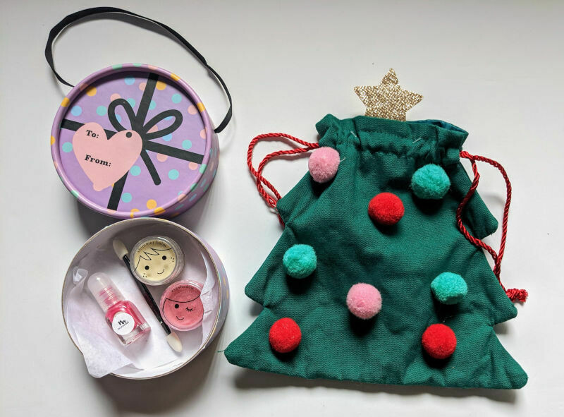 Christmas Tree Gift Bag - Purple Gift Box Christmas Tree Gift Bag - Purple Gift Box