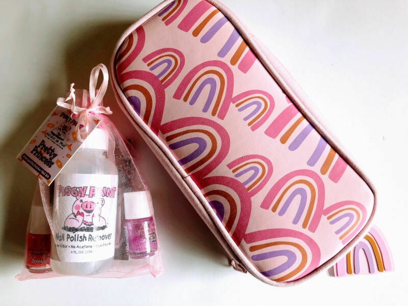 Play Makeup Gift Bag - Pink & Purple Rainbows Play Makeup Gift Bag - Pink & Purple Rainbows