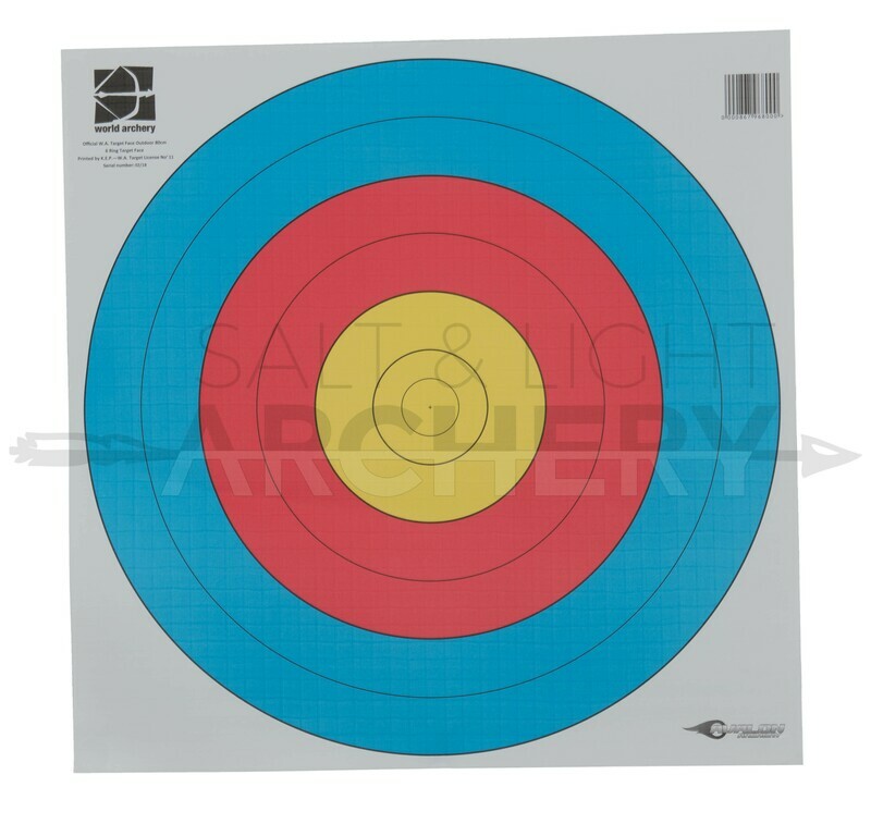 Avalon 80cm 6 Rings World Archery Target Face