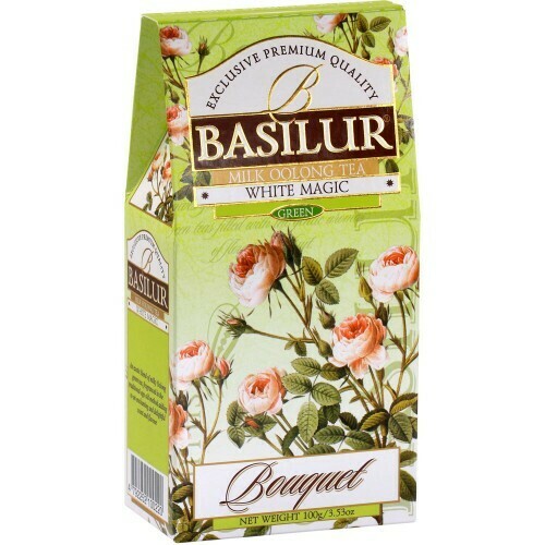 Чай зелений Basilur Букет Біле чарівництво картон 100г