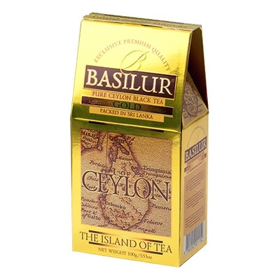 Чай чорний Basilur Чайний острів Золотий картон 100г