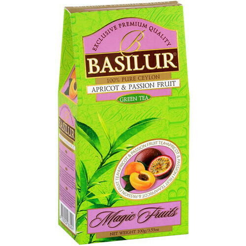 Чай зеленый Basilur Магические фрукты Абрикос и Маракуйя картон 100г