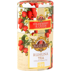 Чай чорний Basilur Рухуну та Полуниця 2в1