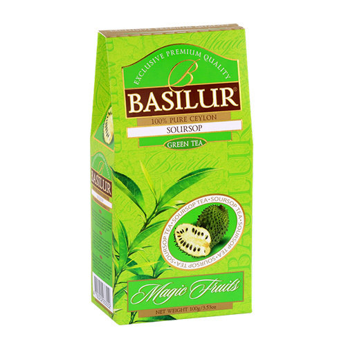Чай зелений Basilur Магічні фрукти Саусеп картон 100г