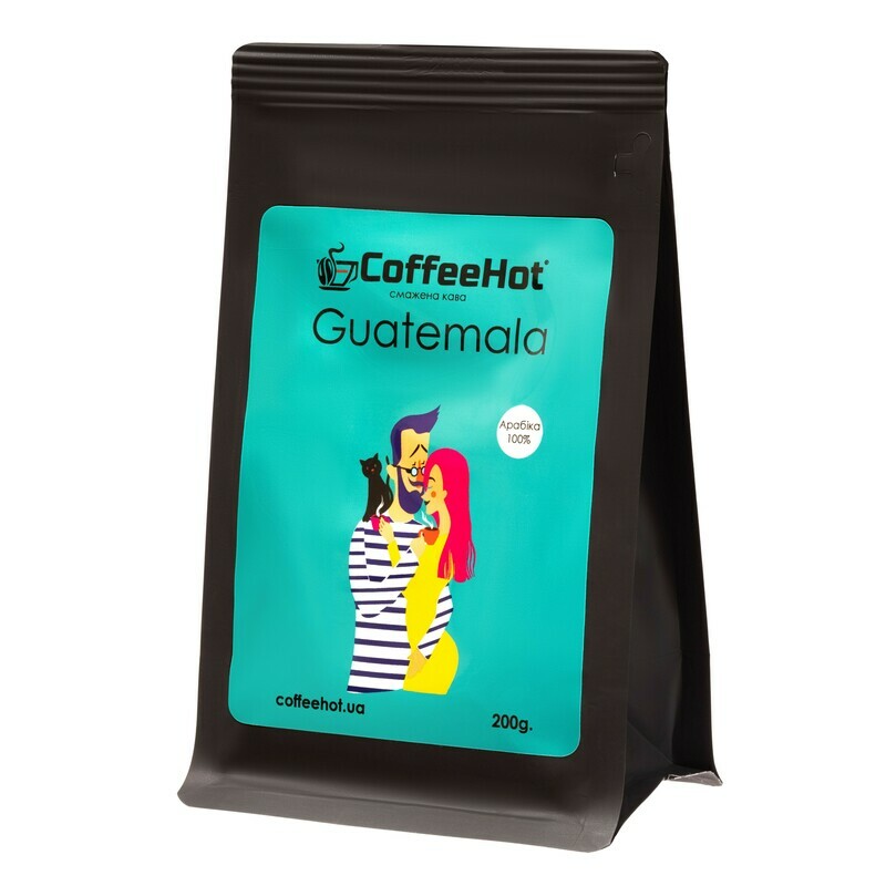 Кава Guatemala CoffeeHot— моноарабіка з Гватемали, тіффані-етикетка, 200 г
