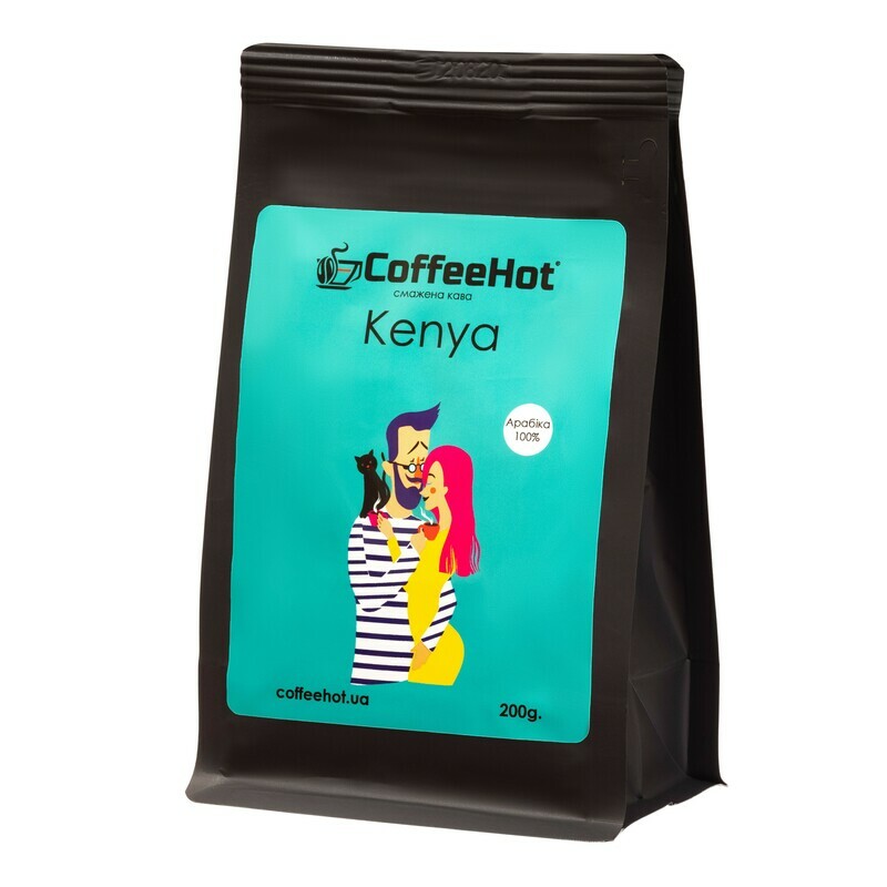 Кава Kenia CoffeeHot— моноарабіка з Кеніі, тіффані-етикетка, 200 г