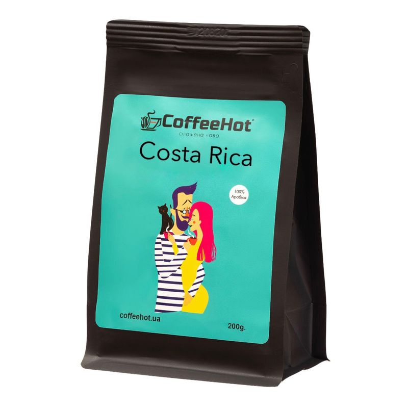 Кава Costa Rica CoffeeHot— моноарабіка Коста Рикі, тіффані-етикетка, 200 г