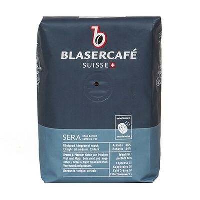 Кава в зернах без кофеїну Blasercafe Sera 250 г — швейцарський декаф середнього обсмаження