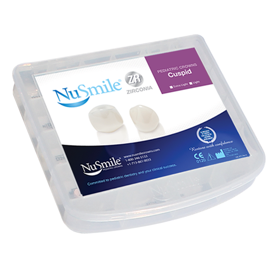 NuSmile ZR Zirconia Cuspid Crown Storage Box