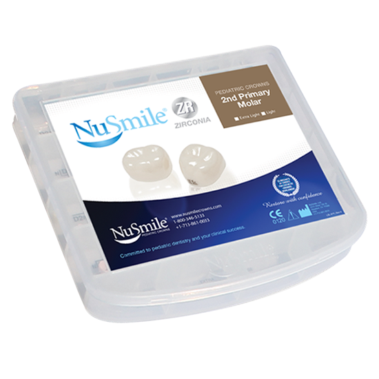 NuSmile ZR Zirconia 2nd Primary Molar Crown Storage Box