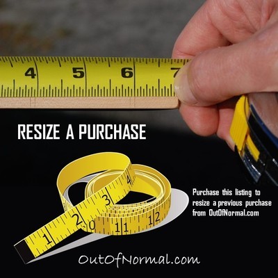 Resizing fee -- Resize a previous purchase