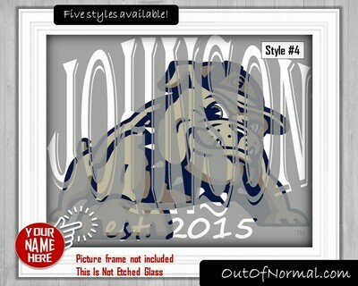 Georgetown Hoyas College Basketball Custom Name Art Gift Xmas Present
